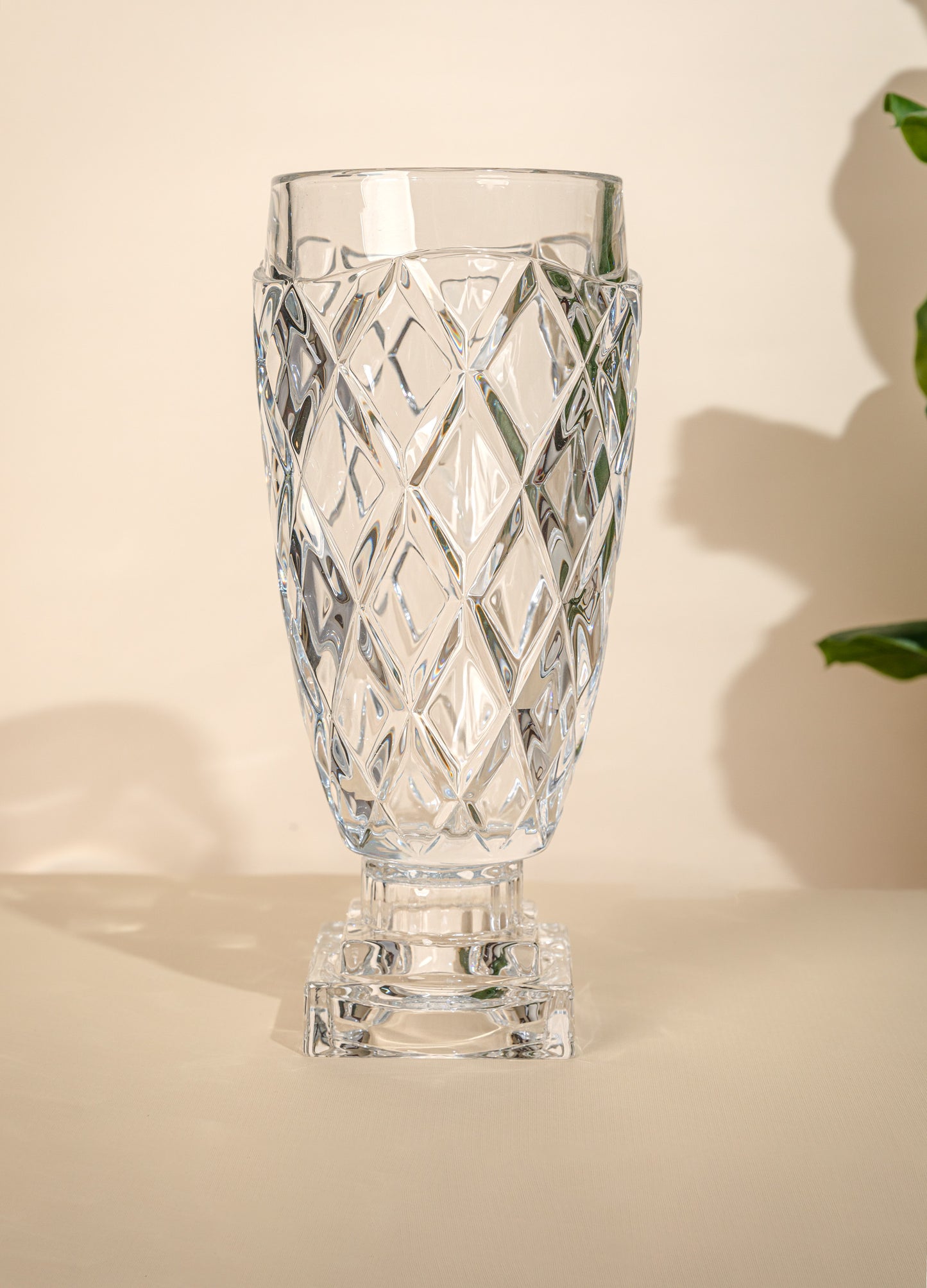 Crystal diamond vase