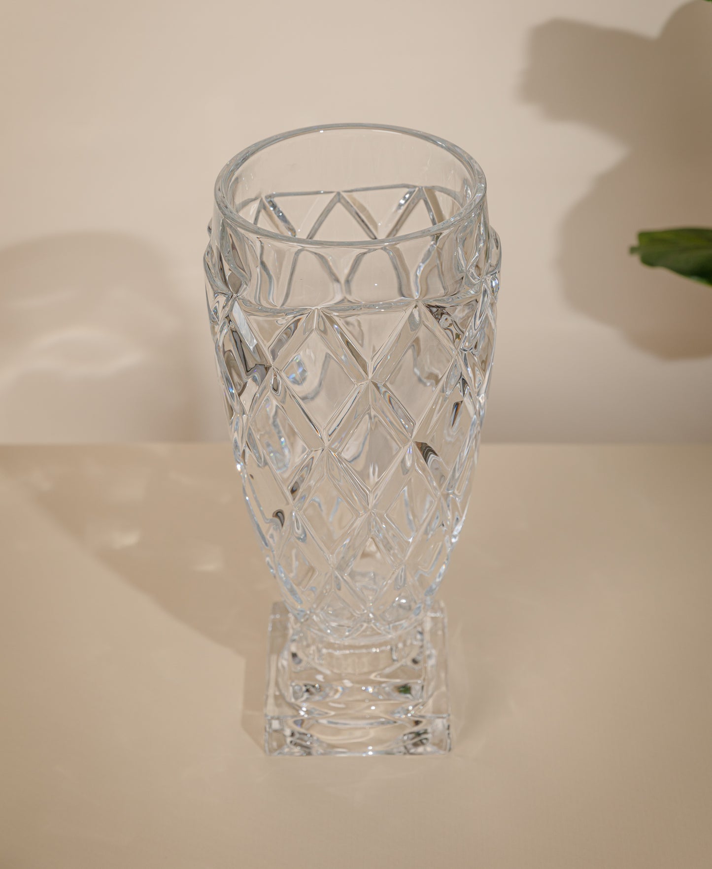 Crystal diamond vase