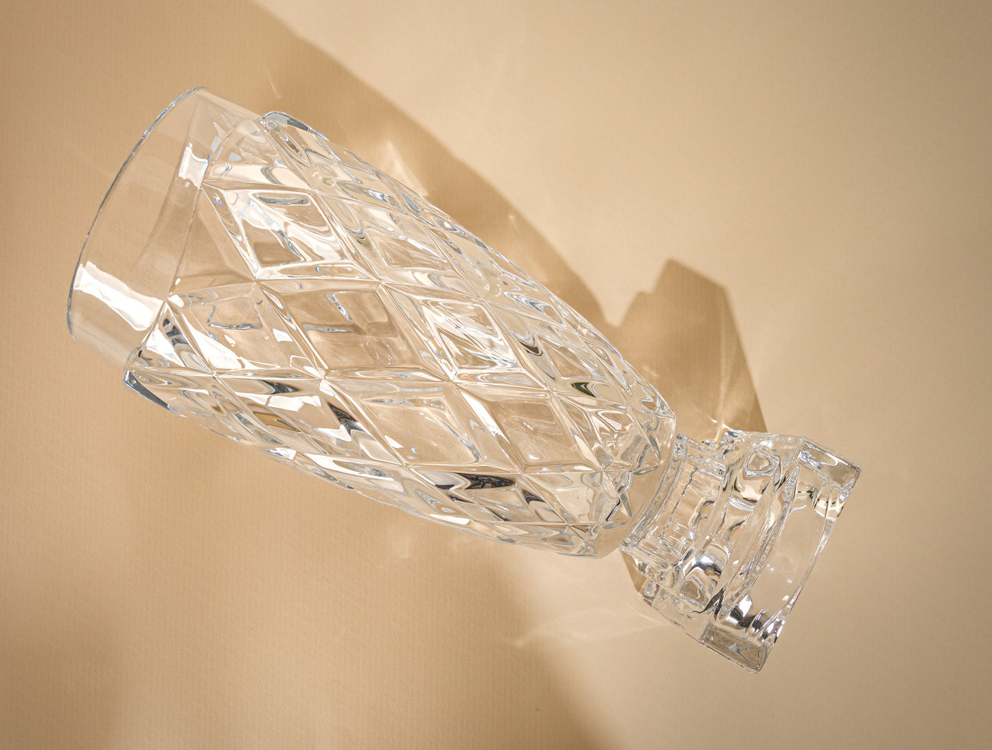 Crystal diamond vase