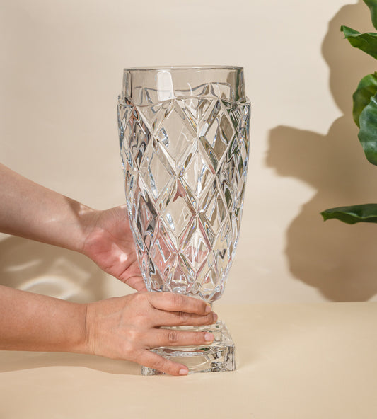 Crystal diamond vase