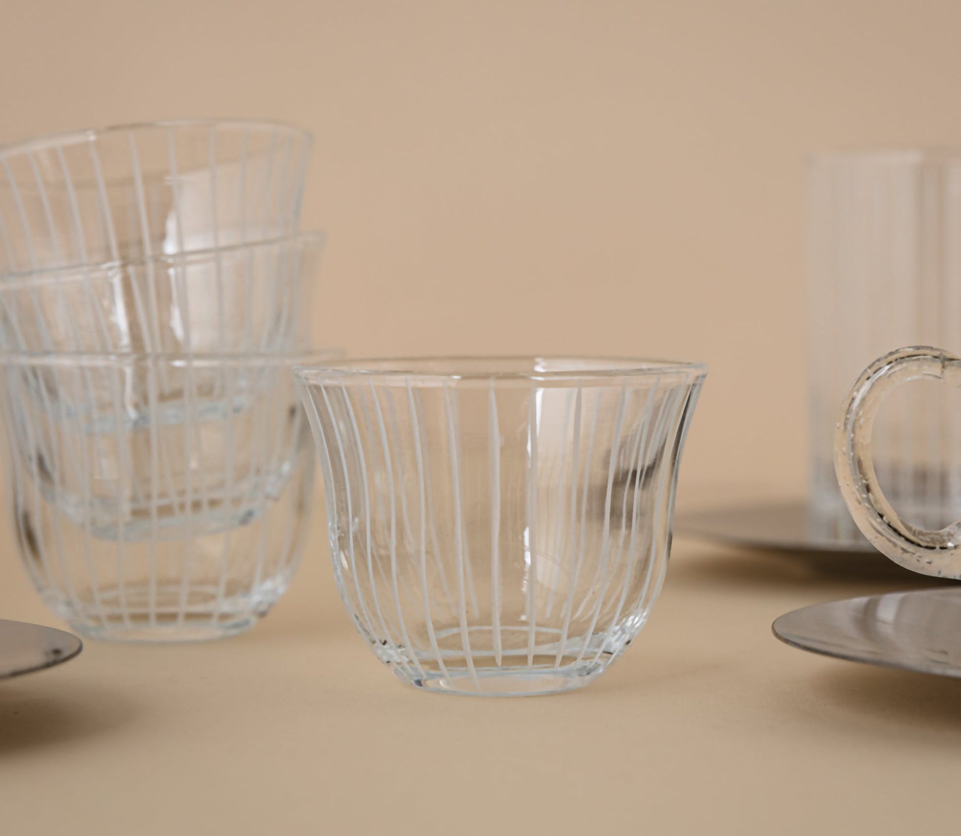 Tea and coffee set Silver 18 pcs - LEVELLV - 128