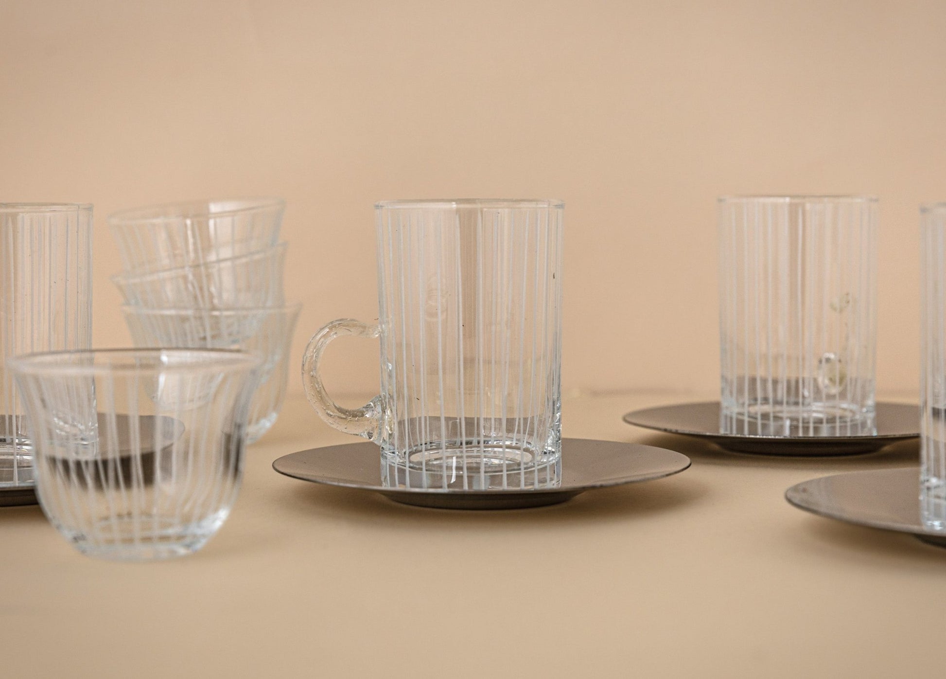 Tea and coffee set Silver 18 pcs - LEVELLV - 128